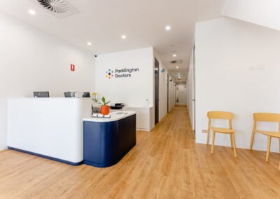 Paddington Doctors Reception Area